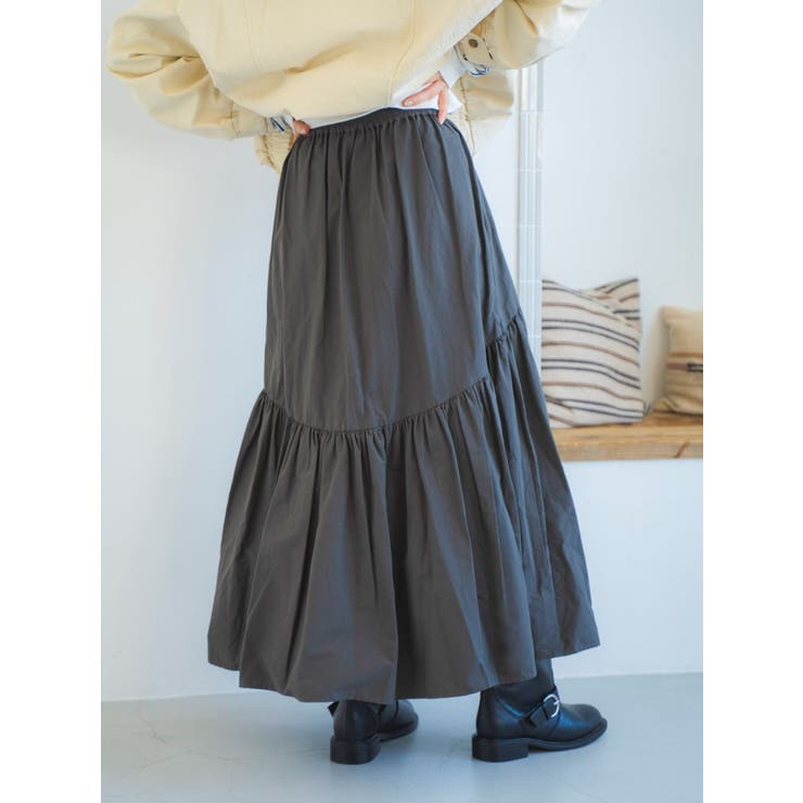 ギャザーデザインスカート | Ungrid | 詳細画像4 