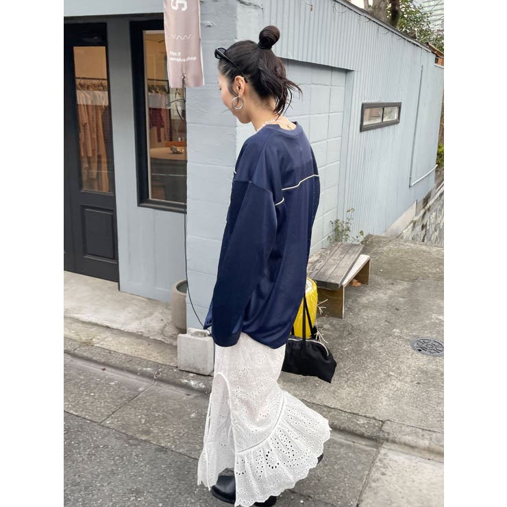 カットワークレースコンビスカート | Ungrid | 詳細画像19 