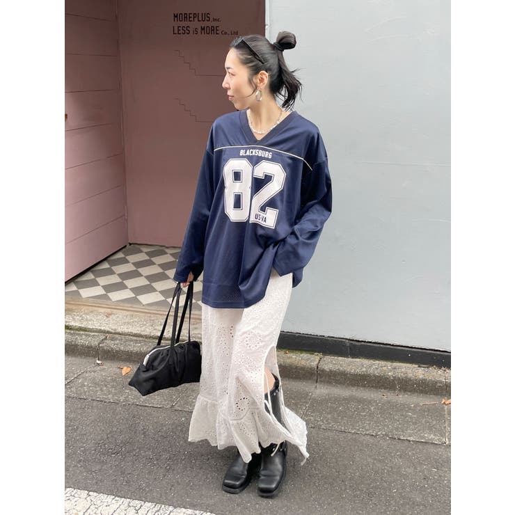 カットワークレースコンビスカート | Ungrid | 詳細画像2 