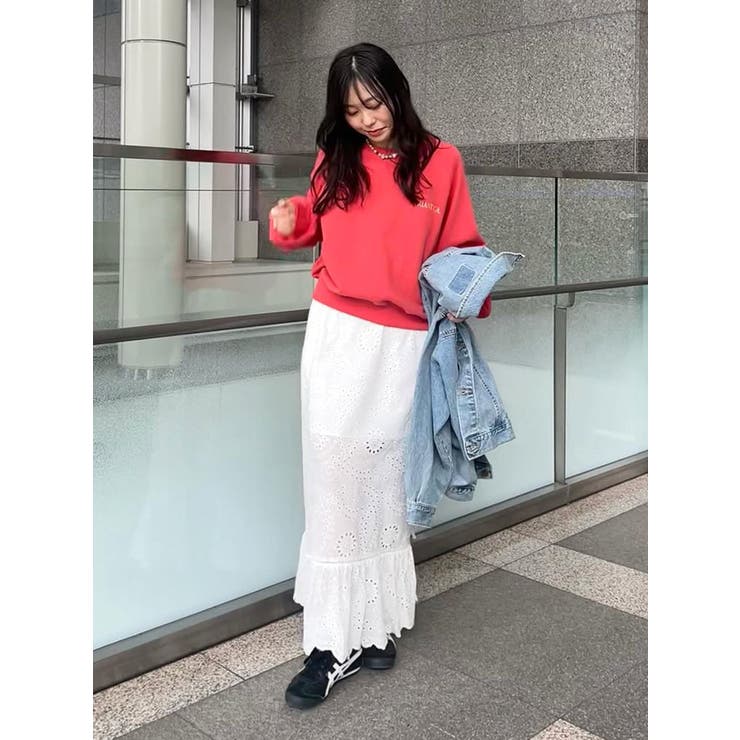 カットワークレースコンビスカート | Ungrid | 詳細画像22 