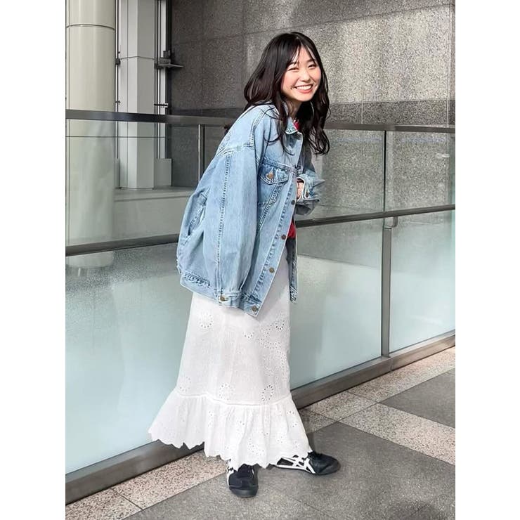 カットワークレースコンビスカート | Ungrid | 詳細画像23 