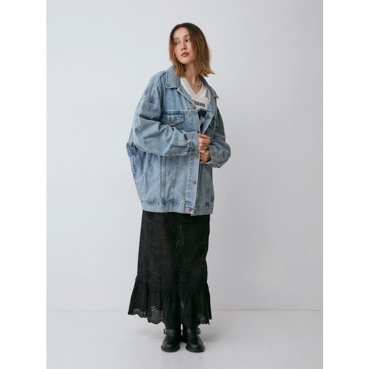 カットワークレースコンビスカート | Ungrid | 詳細画像27 