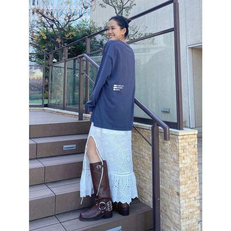 カットワークレースコンビスカート | Ungrid | 詳細画像32 