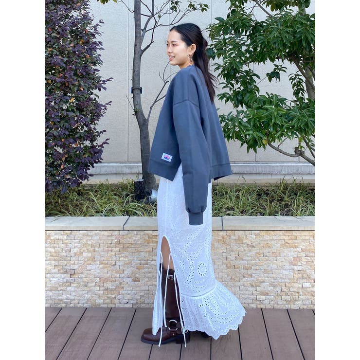 アングリッド　カットワークレースコンビスカート カットワークレースコンビスカート[品番：MKSW0061540]｜Ungrid