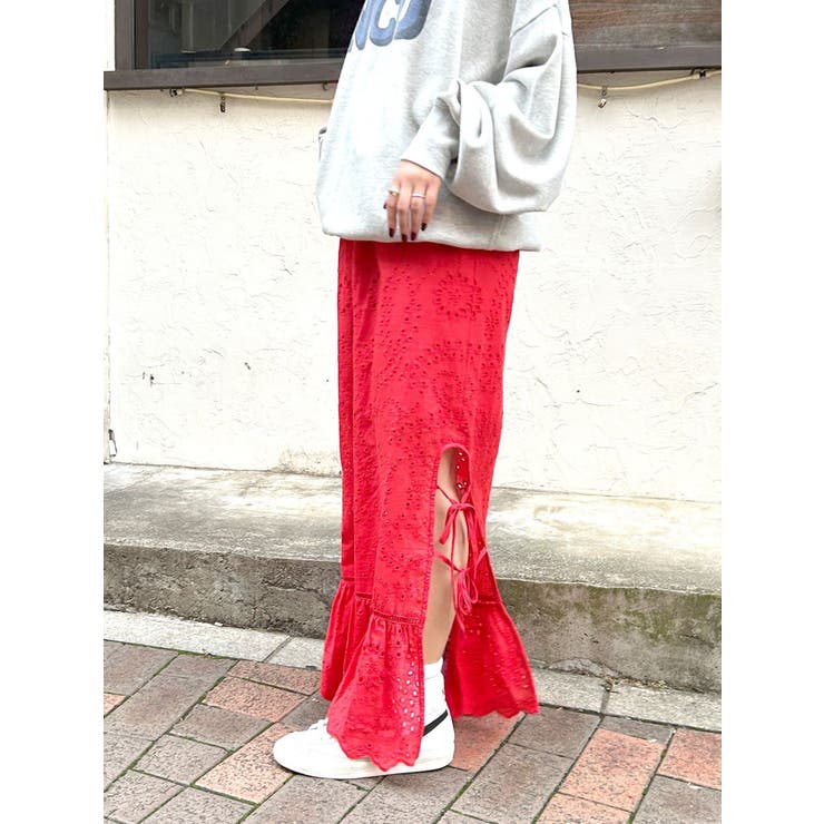 カットワークレースコンビスカート | Ungrid | 詳細画像39 