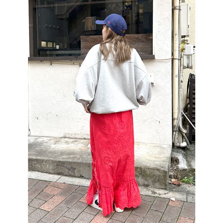 ungrid アングリッド カットワークレースコンビスカート　コットンレース Ungrid スカート カットワークレースコンビスカート : ZOZOTOWN