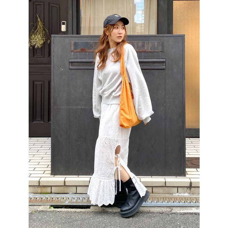 カットワークレースコンビスカート | Ungrid | 詳細画像6 