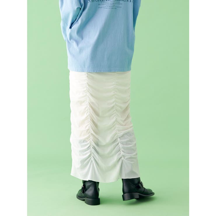 【WEB限定】シャーリングデザインスカート | Ungrid | 詳細画像11 