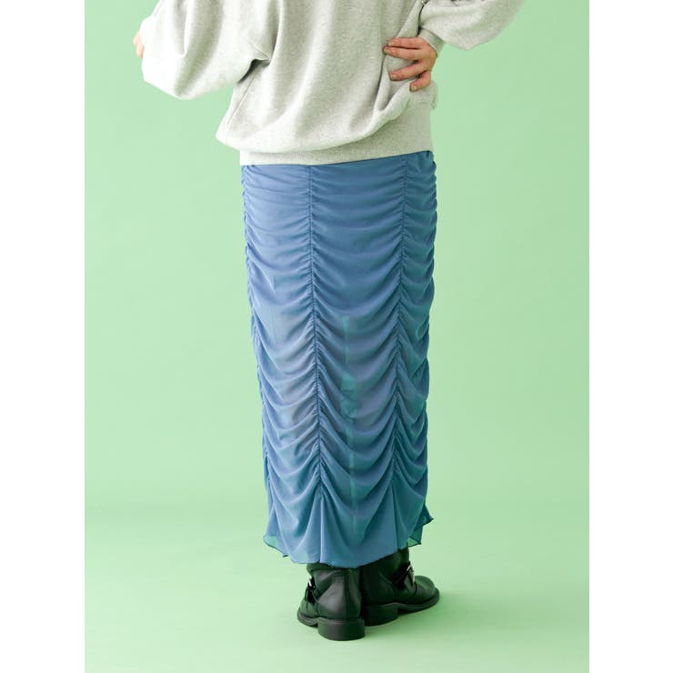 【WEB限定】シャーリングデザインスカート | Ungrid | 詳細画像4 