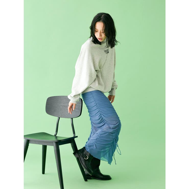 【WEB限定】シャーリングデザインスカート | Ungrid | 詳細画像6 