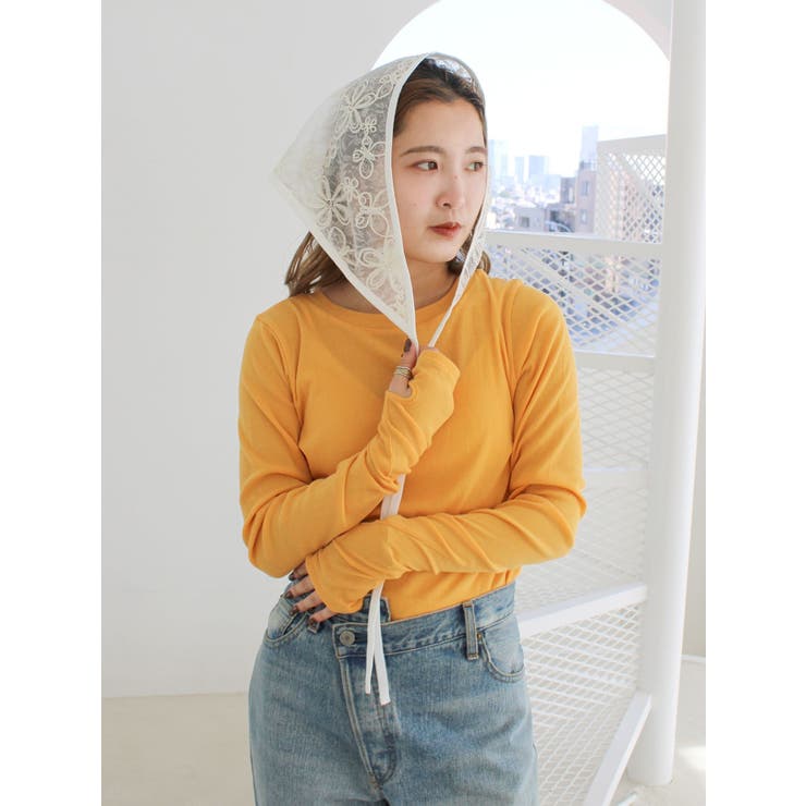 シアーエンブロイダリーボンネット | Ungrid | 詳細画像13 