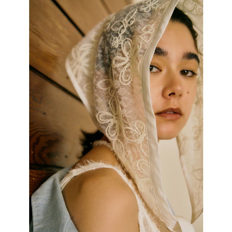 シアーエンブロイダリーボンネット | Ungrid | 詳細画像2 