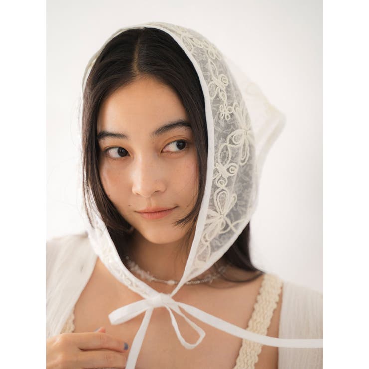シアーエンブロイダリーボンネット | Ungrid | 詳細画像5 