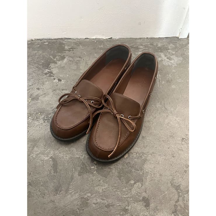 フェイクレザーデッキシューズ[品番：MKSW0061541]｜Ungrid