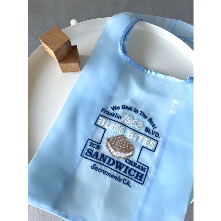 ブルー | エンブロイダリーシアーバッグ | Ungrid