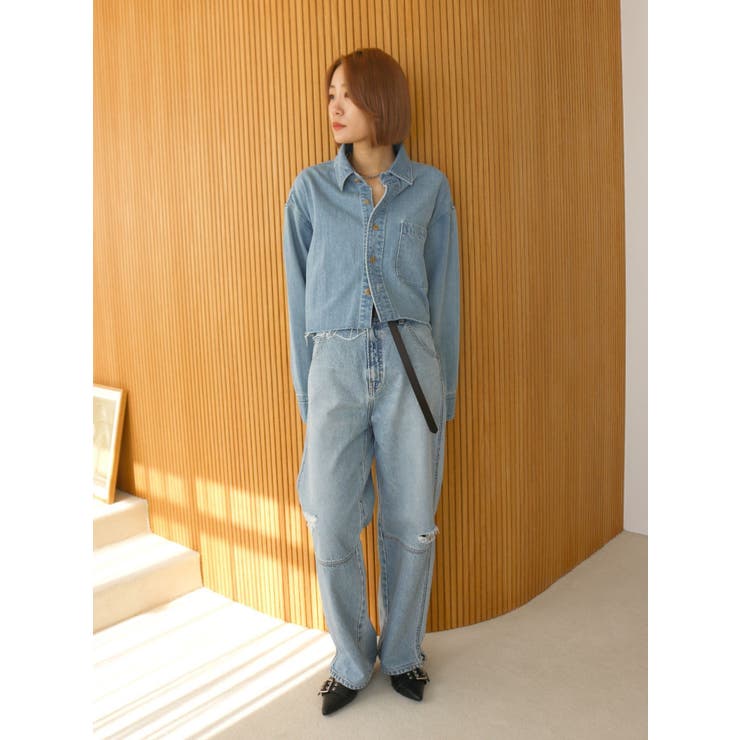 ヘムスリットクラッシュデザインデニム | Ungrid | 詳細画像26 