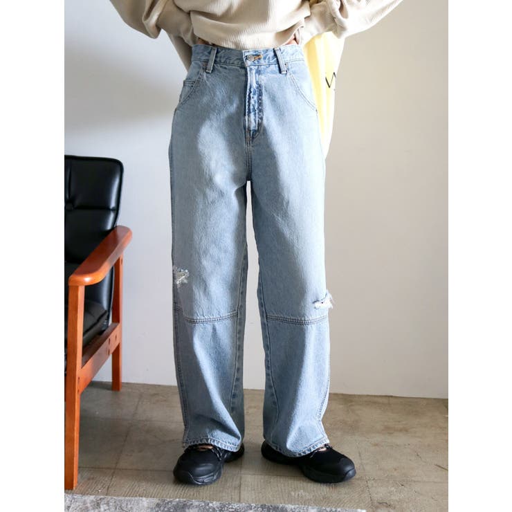 ヘムスリットクラッシュデザインデニム | Ungrid | 詳細画像30 