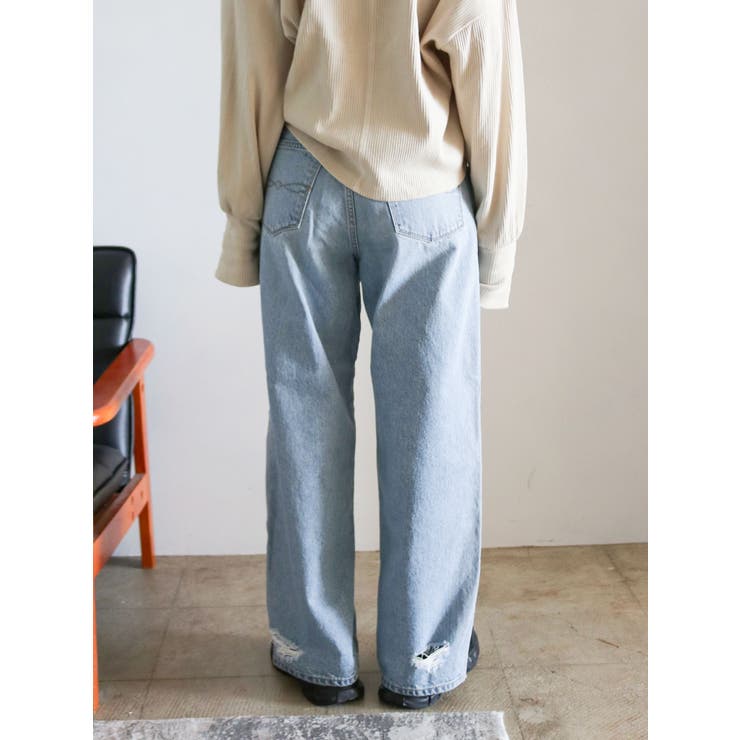 ヘムスリットクラッシュデザインデニム | Ungrid | 詳細画像32 