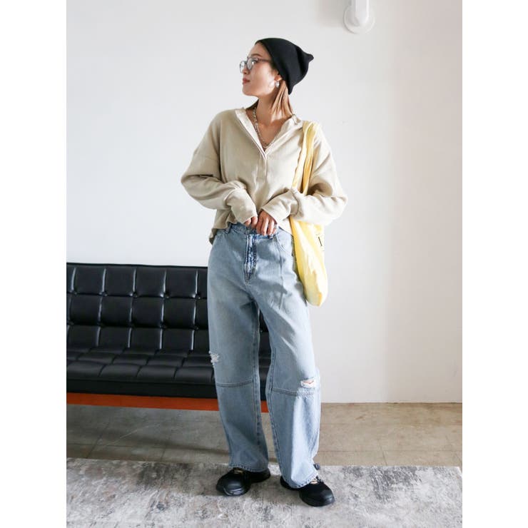 ヘムスリットクラッシュデザインデニム | Ungrid | 詳細画像34 