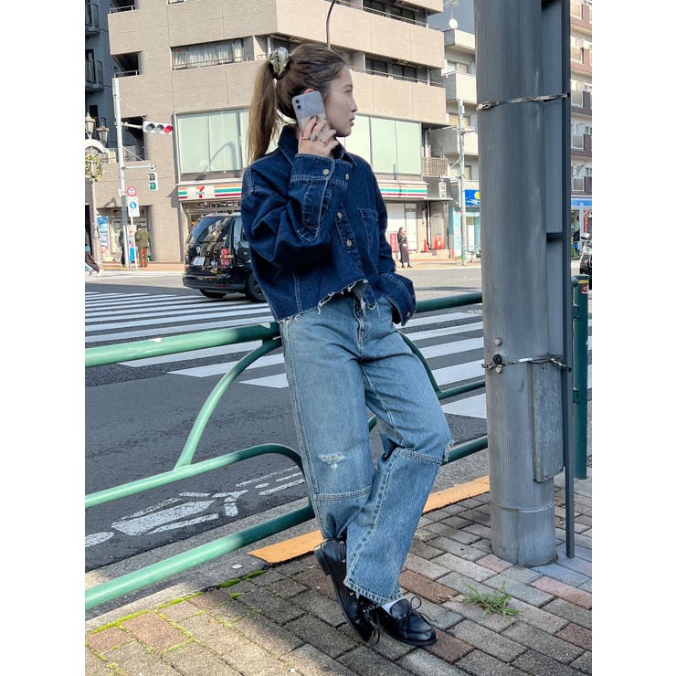 ヘムスリットクラッシュデザインデニム | Ungrid | 詳細画像40 