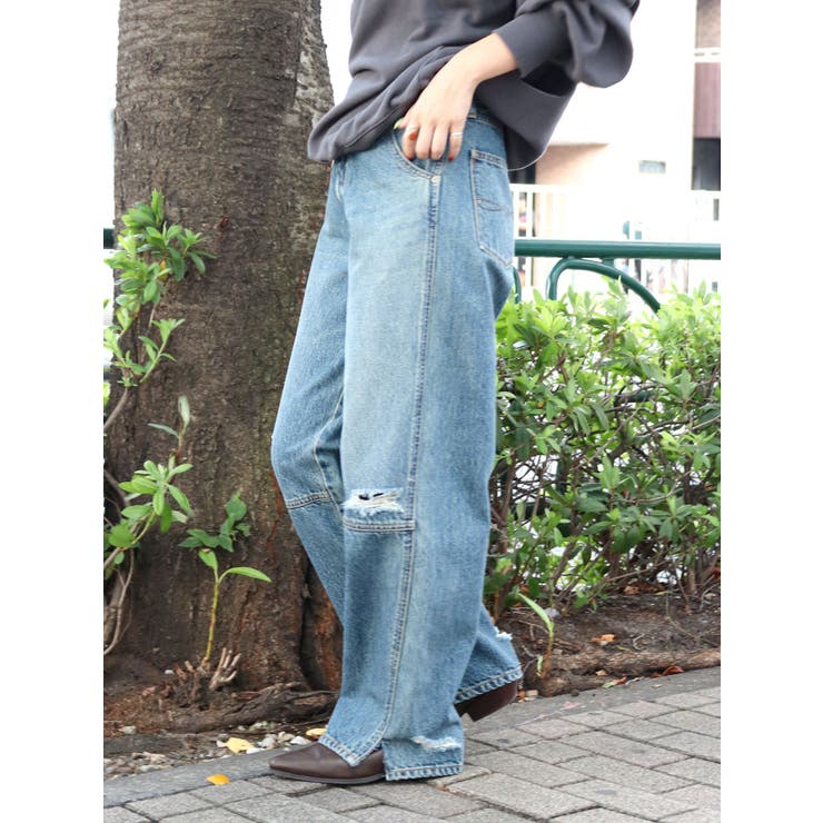 ヘムスリットクラッシュデザインデニム | Ungrid | 詳細画像50 