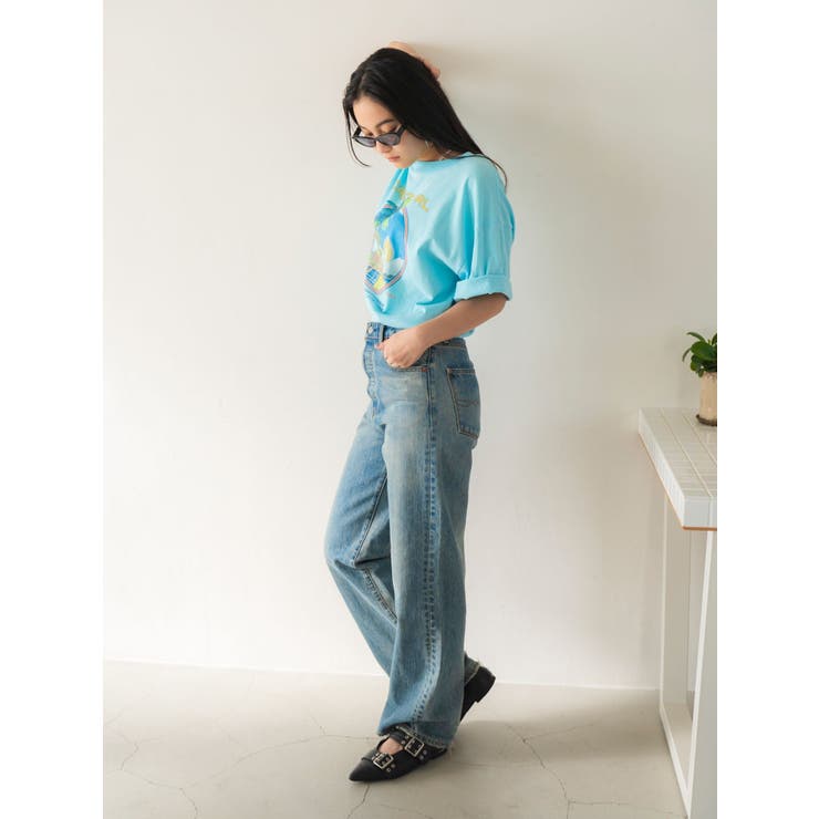 ハイウエストルーズストレートデニム | Ungrid | 詳細画像14 