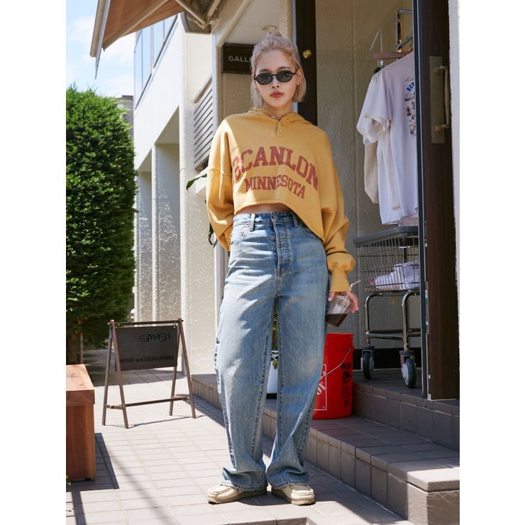 ハイウエストルーズストレートデニム | Ungrid | 詳細画像3 