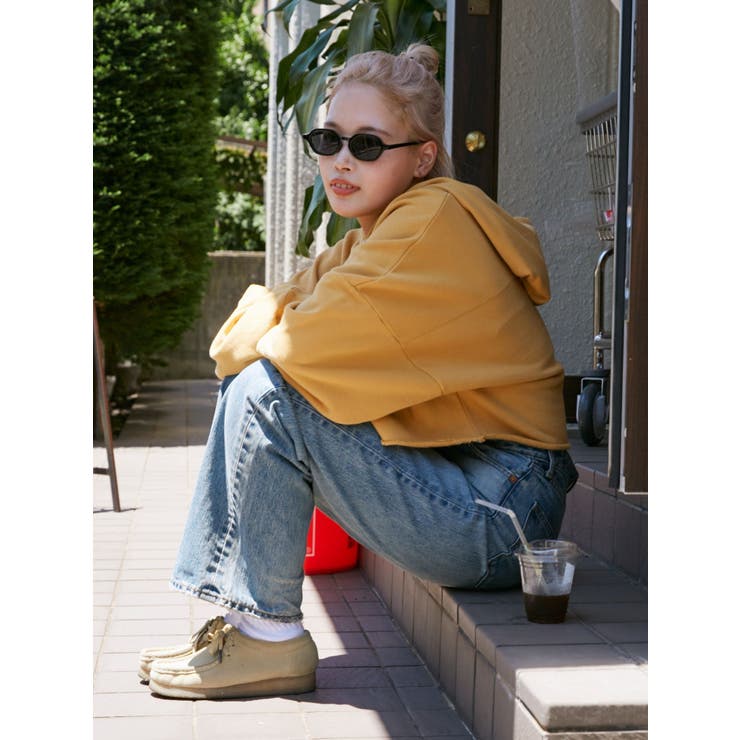 ハイウエストルーズストレートデニム | Ungrid | 詳細画像4 