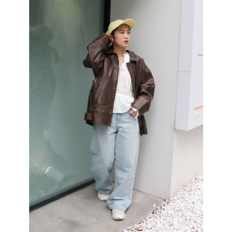 ヴィンテージルーズワイドデニム | Ungrid | 詳細画像14 