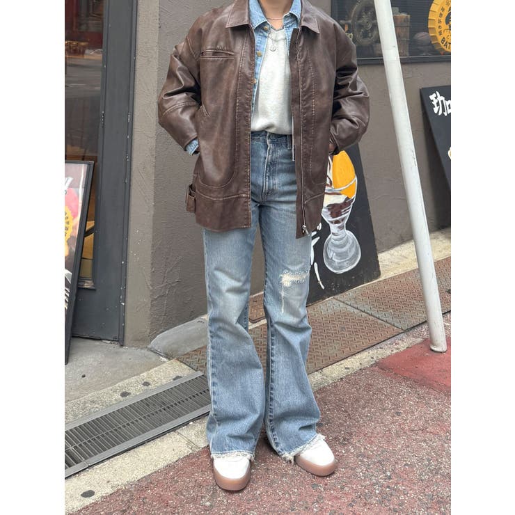 ダメージデザインフレアデニム | Ungrid | 詳細画像35 