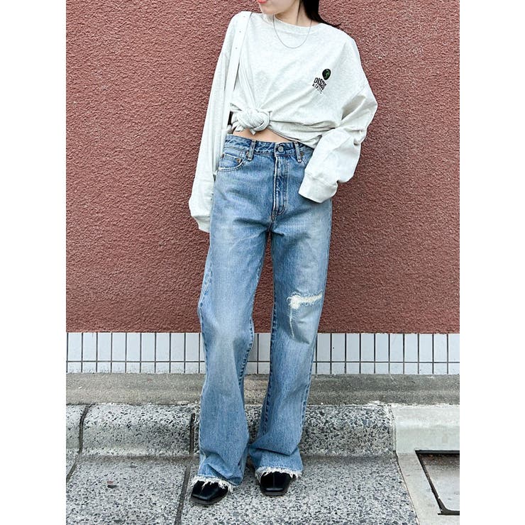 ダメージデザインフレアデニム | Ungrid | 詳細画像37 