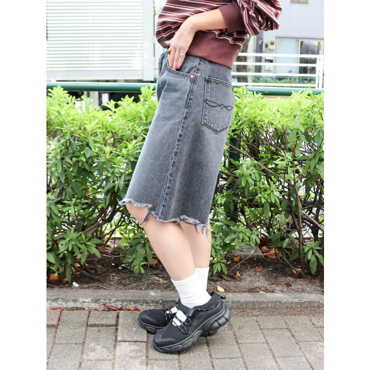 クラッシュデザインデニムハーフパンツ | Ungrid | 詳細画像26 