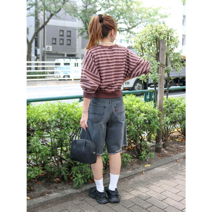 クラッシュデザインデニムハーフパンツ | Ungrid | 詳細画像28 