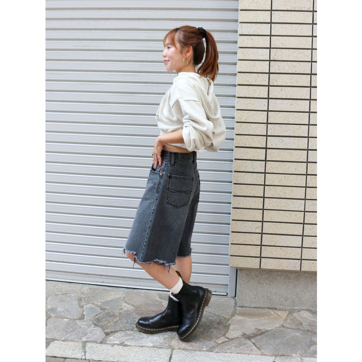クラッシュデザインデニムハーフパンツ | Ungrid | 詳細画像31 