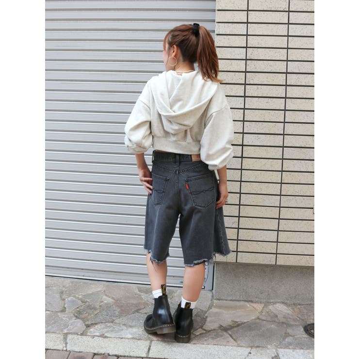 クラッシュデザインデニムハーフパンツ | Ungrid | 詳細画像32 