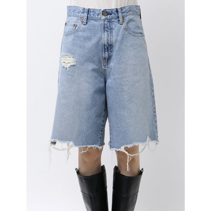 クラッシュデザインデニムハーフパンツ | Ungrid | 詳細画像33 