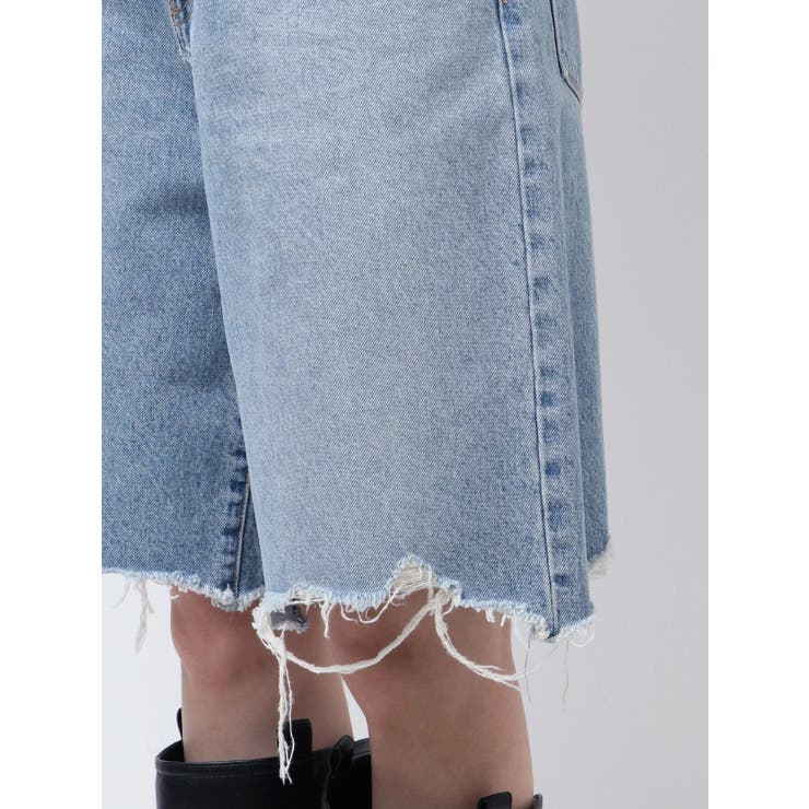 クラッシュデザインデニムハーフパンツ | Ungrid | 詳細画像39 