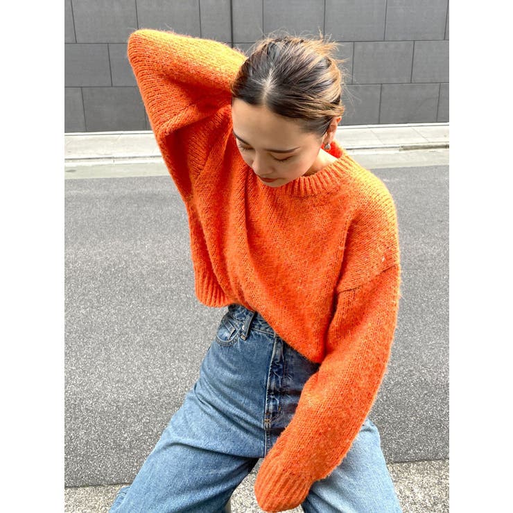 カラーモヘヤ混ルーズニット[品番：MKSW0062006]｜Ungrid（アン