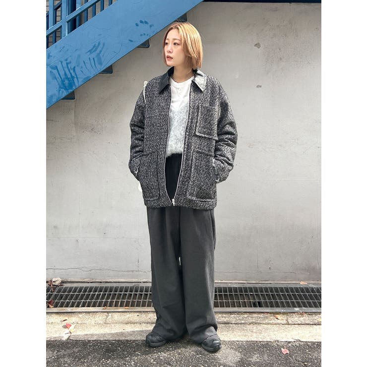 Vネック起毛ルーズニット | Ungrid | 詳細画像14 