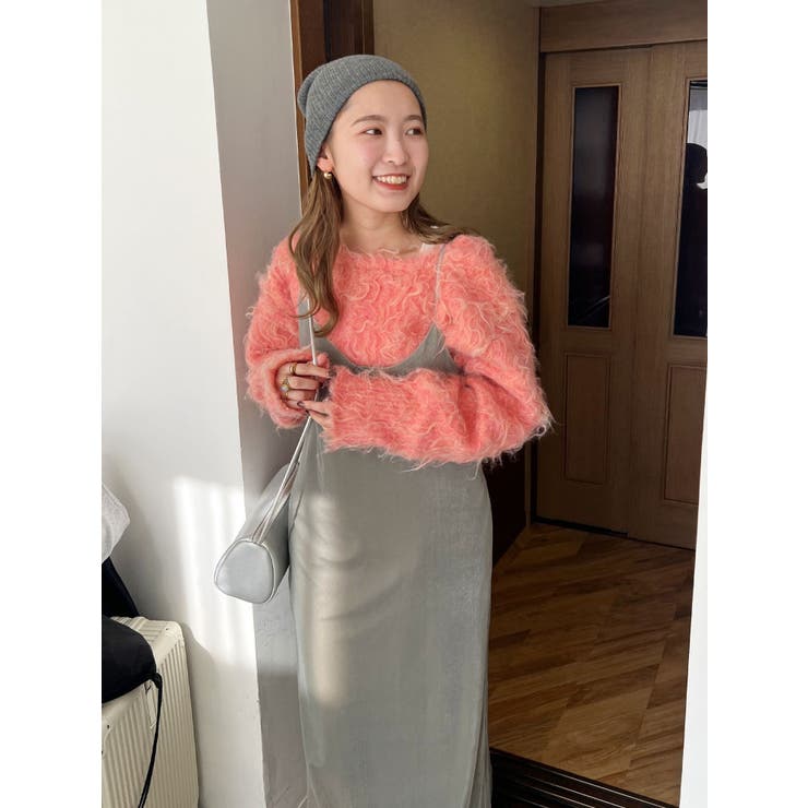 Vネック起毛ルーズニット | Ungrid | 詳細画像26 