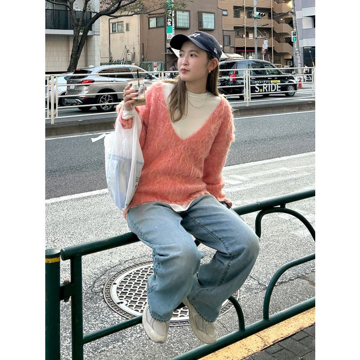 Vネック起毛ルーズニット | Ungrid | 詳細画像29 