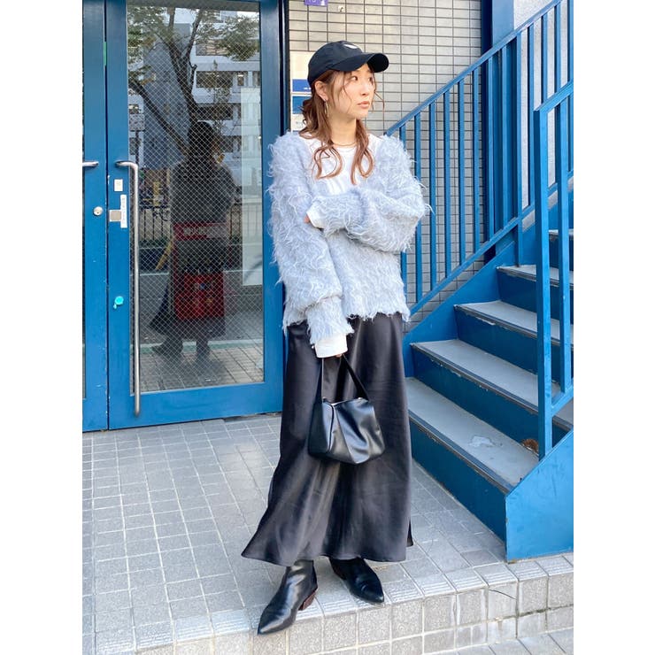 Vネック起毛ルーズニット | Ungrid | 詳細画像47 