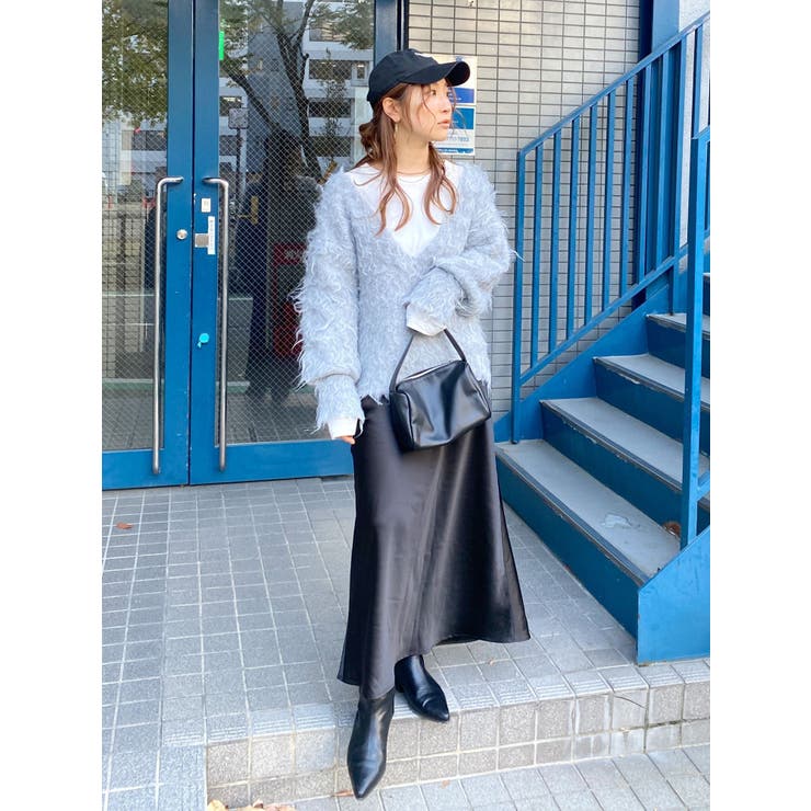 Vネック起毛ルーズニット | Ungrid | 詳細画像48 