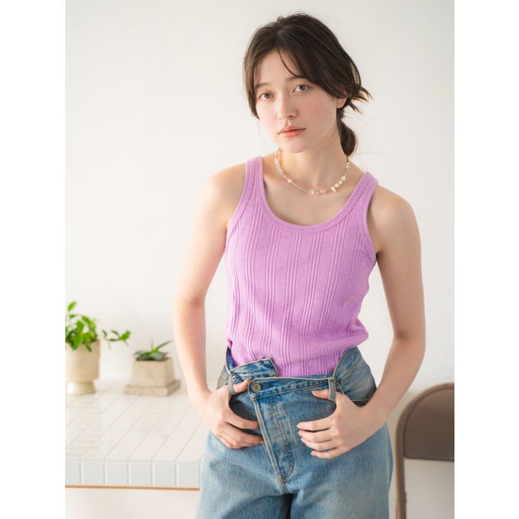 ランダムテレコタンクトップ | Ungrid | 詳細画像17 