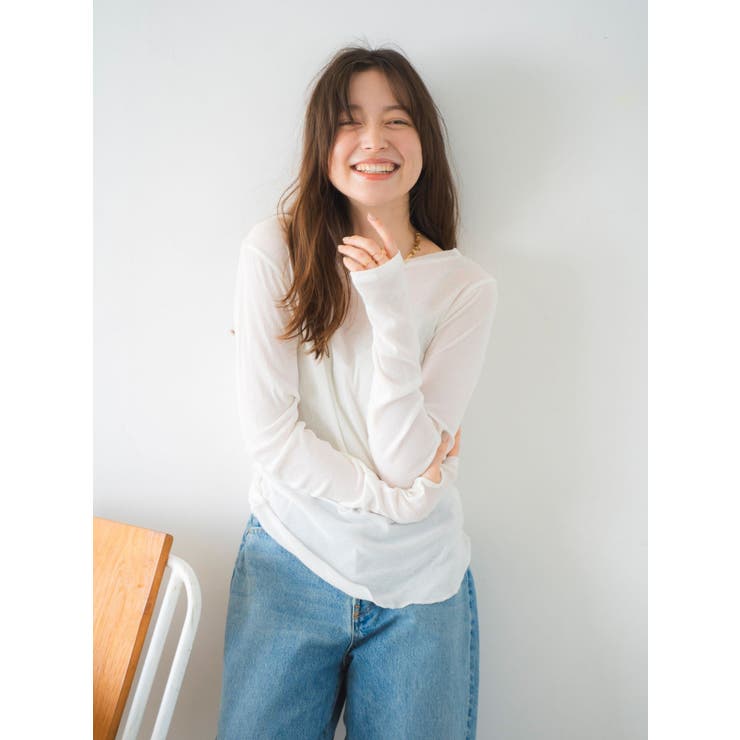 シアーフィットロングスリーブTee | Ungrid | 詳細画像3 