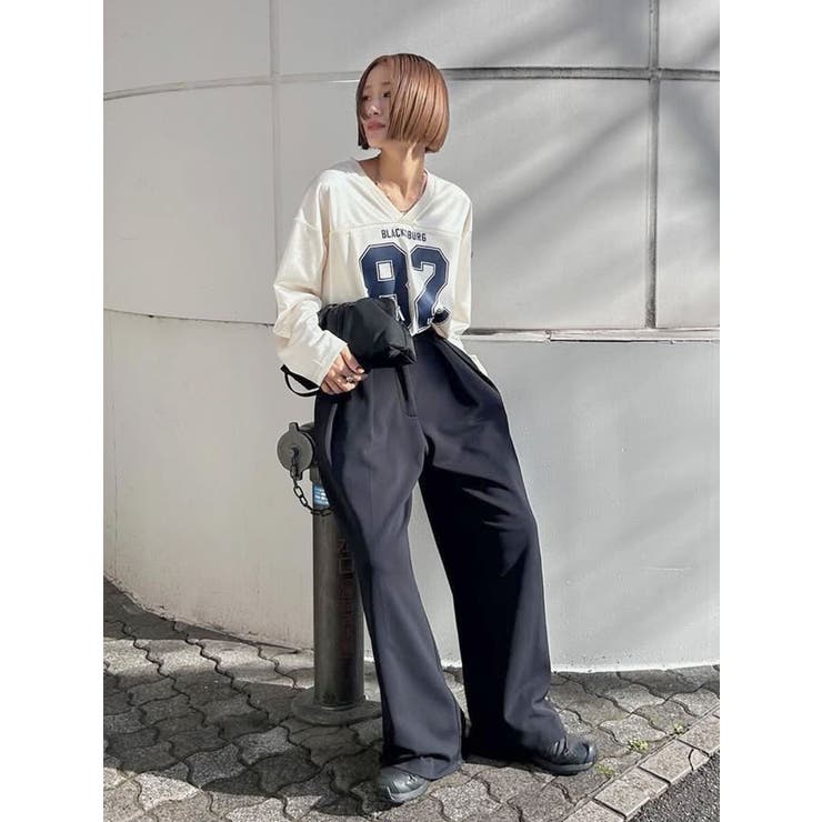 メッシュコンビナンバリングロングスリーブTee | Ungrid | 詳細画像19 