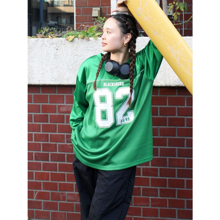 メッシュコンビナンバリングロングスリーブTee | Ungrid | 詳細画像27 