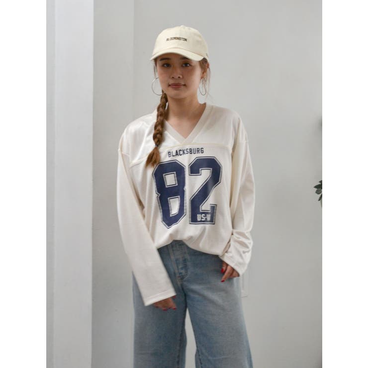 メッシュコンビナンバリングロングスリーブTee | Ungrid | 詳細画像30 