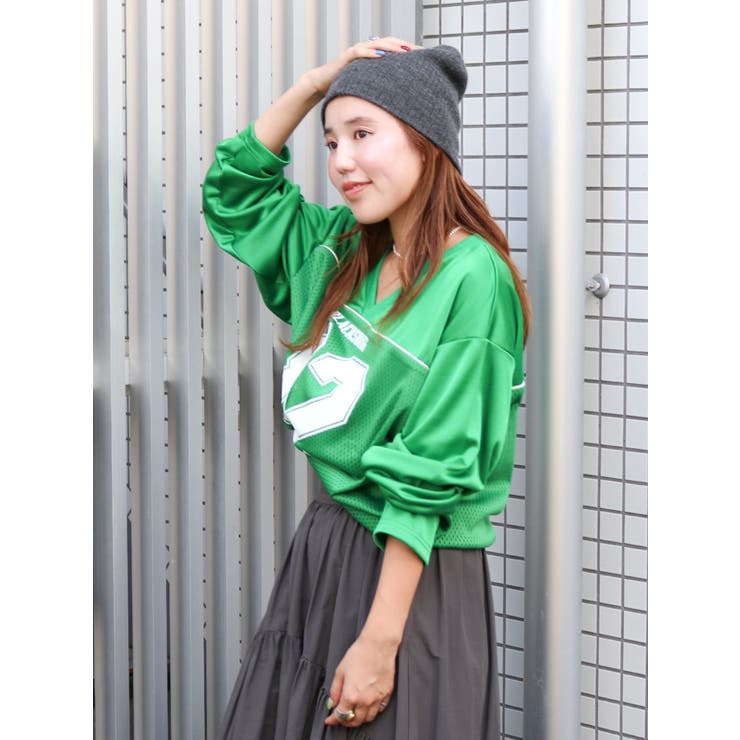 メッシュコンビナンバリングロングスリーブTee | Ungrid | 詳細画像44 