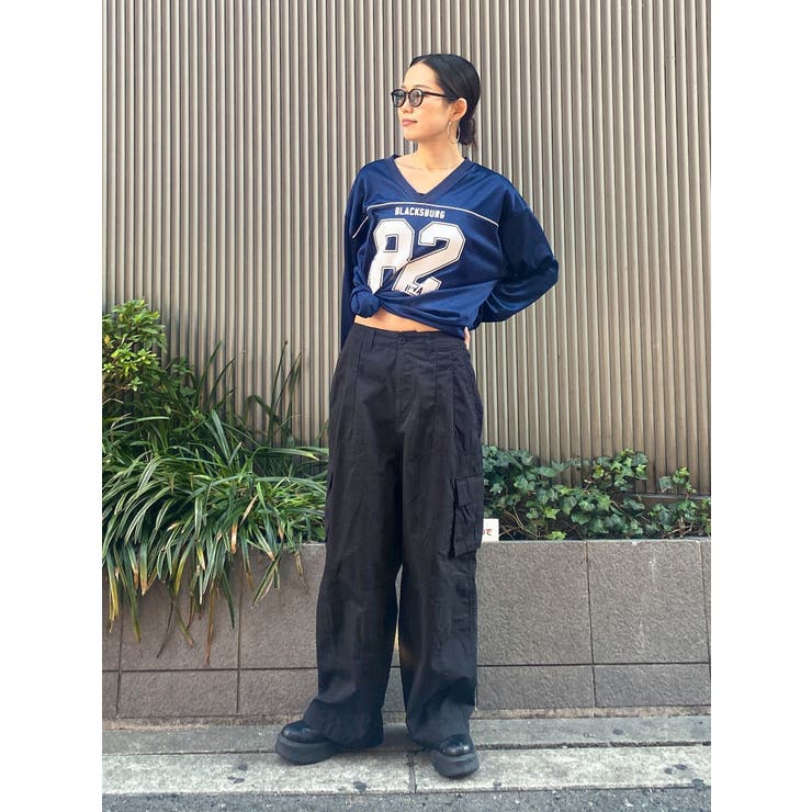 メッシュコンビナンバリングロングスリーブTee | Ungrid | 詳細画像48 